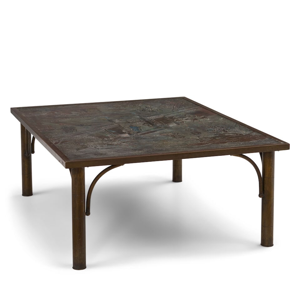 PHILIP (1907-1987) AND KELVIN LAVERNE (BORN 1937) 'CHAN' COFFEE TABLE circa 1965, engraved ename... - 4