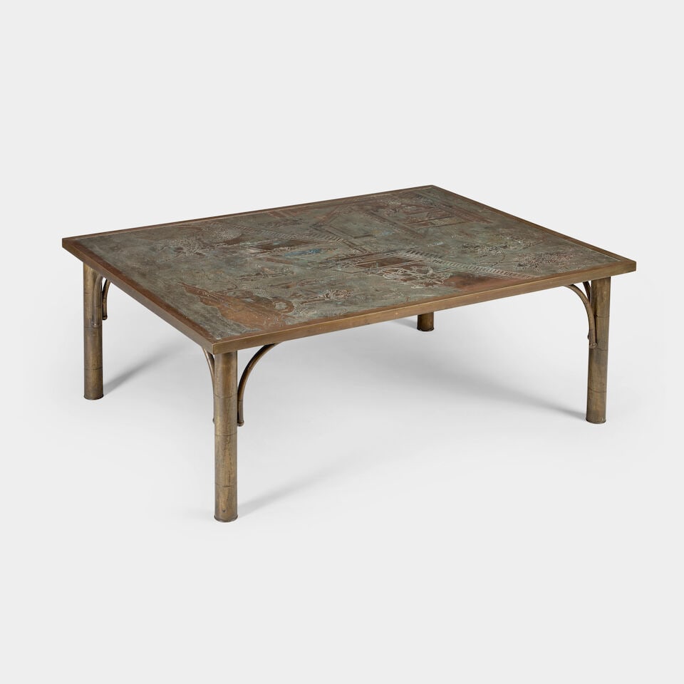 PHILIP (1907-1987) AND KELVIN LAVERNE (BORN 1937) 'CHAN' COFFEE TABLE circa 1965, engraved ename... - 6