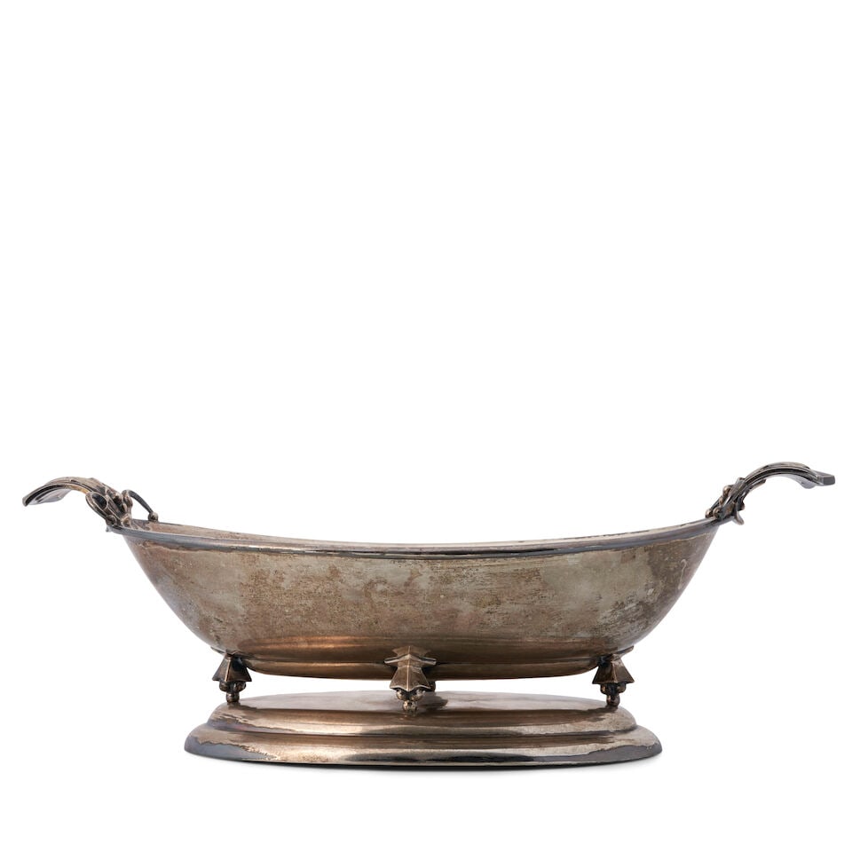 M.H. WILKENS & SOHNE ART NOUVEAU BOWL Bremen, Germany, 1904, .800 silver, impressed stamp marks ... - 3