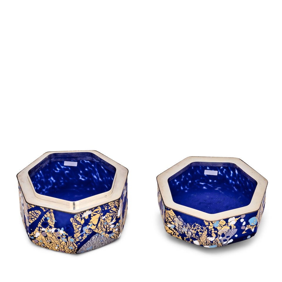 KYOHEI FUJITA (1921-2004) KAZARIBAKO (ORNAMENTED BOX) Japan, late 20th century, blown glass, gol... - 3