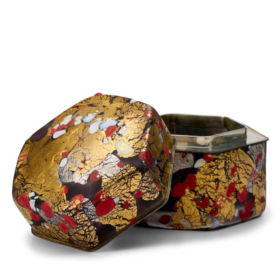 KYOHEI FUJITA (1921-2004) KAZARIBAKO (ORNAMENTED BOX) Japan, late 20th century, blown glass, gol... - 3