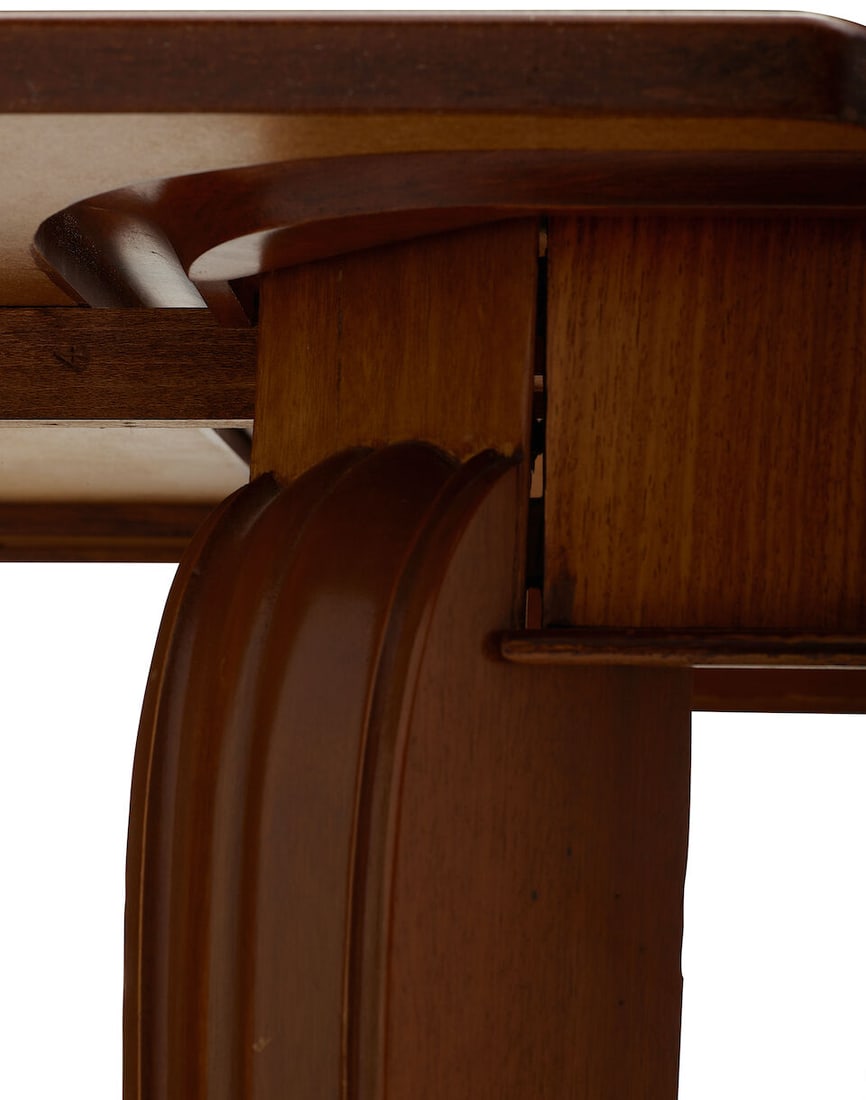 ANDRÉ ARBUS (1903-1969) DINING SUITE France, circa 1938, rosewood, mahogany, brass, upholst... - 13