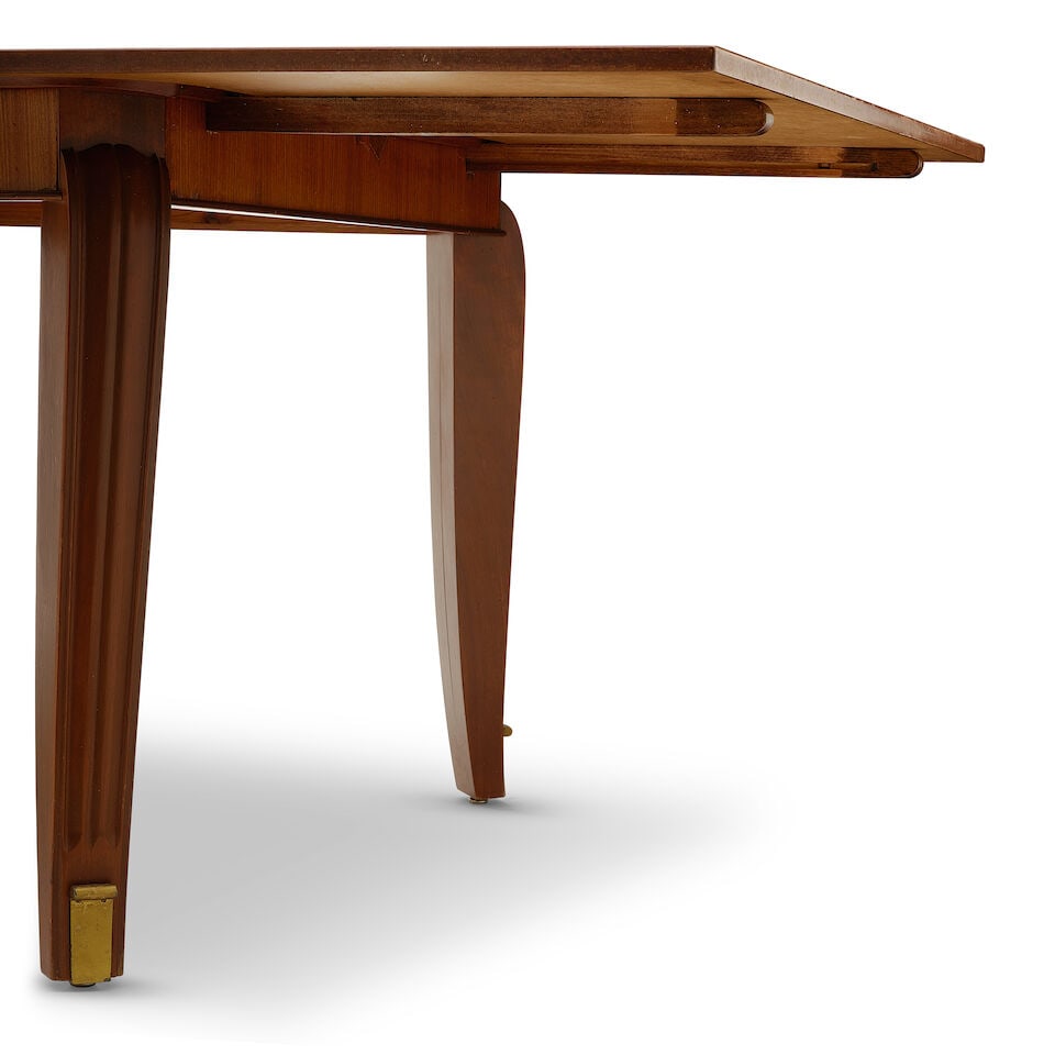 ANDRÉ ARBUS (1903-1969) DINING SUITE France, circa 1938, rosewood, mahogany, brass, upholst... - 14