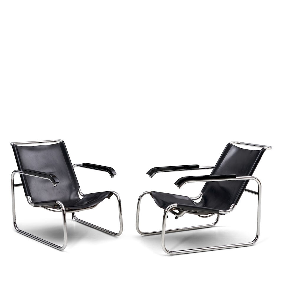 PAIR OF MARCEL BREUER (1902-1981) 'MODEL NO. B35' ARMCHAIRS United States, designed 1928/29, pro... (1 of 2)