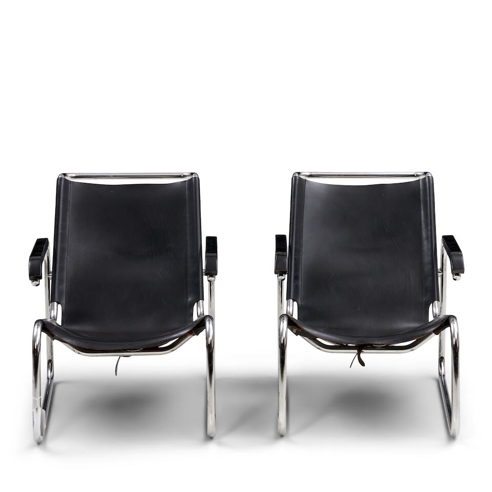 PAIR OF MARCEL BREUER (1902-1981) 'MODEL NO. B35' ARMCHAIRS United States, designed 1928/29, pro... - 2