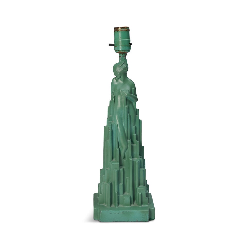 ARTHUR VON FRANKENBERG FOR FRANKART 'SPIRIT OF MODERNISM' TABLE LAMP New York, New York, circa 1... (1 of 4)