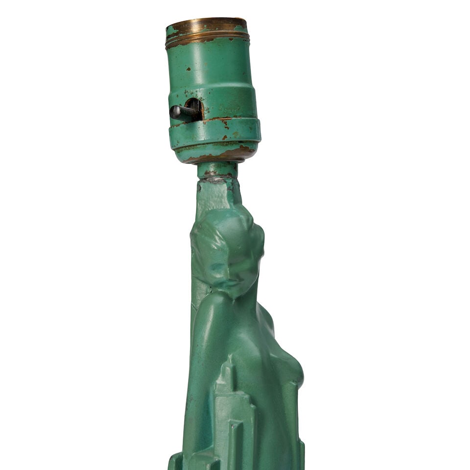 ARTHUR VON FRANKENBERG FOR FRANKART 'SPIRIT OF MODERNISM' TABLE LAMP New York, New York, circa 1... - 2
