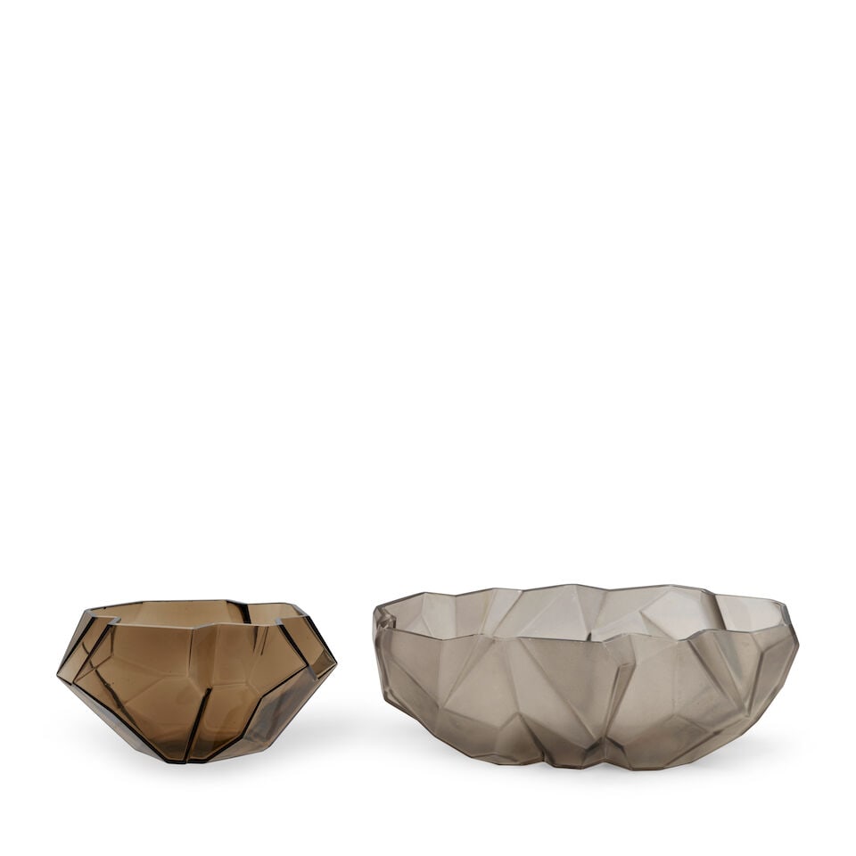 TWO REUBEN HALEY (1872-1933) FOR COSOLIDATED LAMP AND GLASS CO. 'RUBA ROMBIC' BOWLS Coraopolis, ... - 4