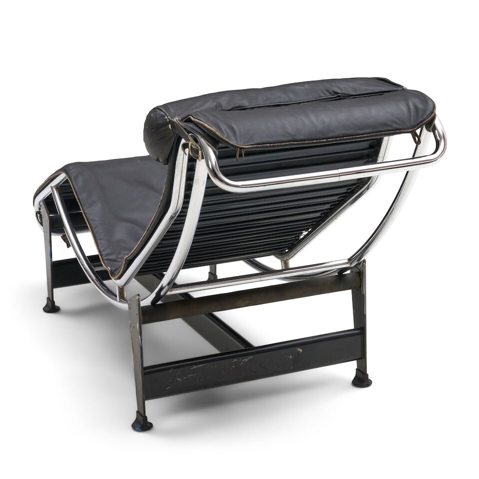 CHARLOTTE PERRIAND, PIERRE JEANNERET AND LE CORBUSIER LC4 CHAISE LOUNGE Italy, designed 1928, la... - 2