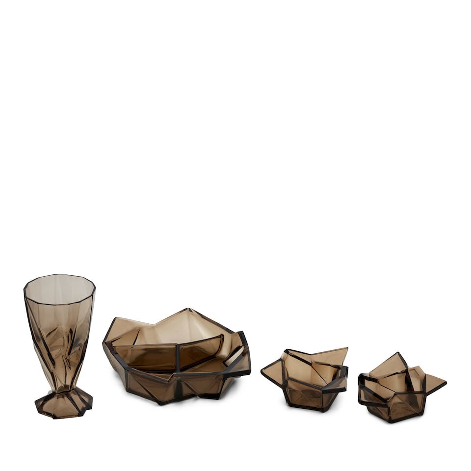 FOUR REUBEN HALEY (1972-1933) FOR CONSOLIDATED LAMP AND GLASS CO. 'RUBA ROMBIC' VESSELS Coraopol... - 3