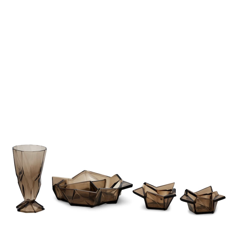 FOUR REUBEN HALEY (1972-1933) FOR CONSOLIDATED LAMP AND GLASS CO. 'RUBA ROMBIC' VESSELS Coraopol... - 5