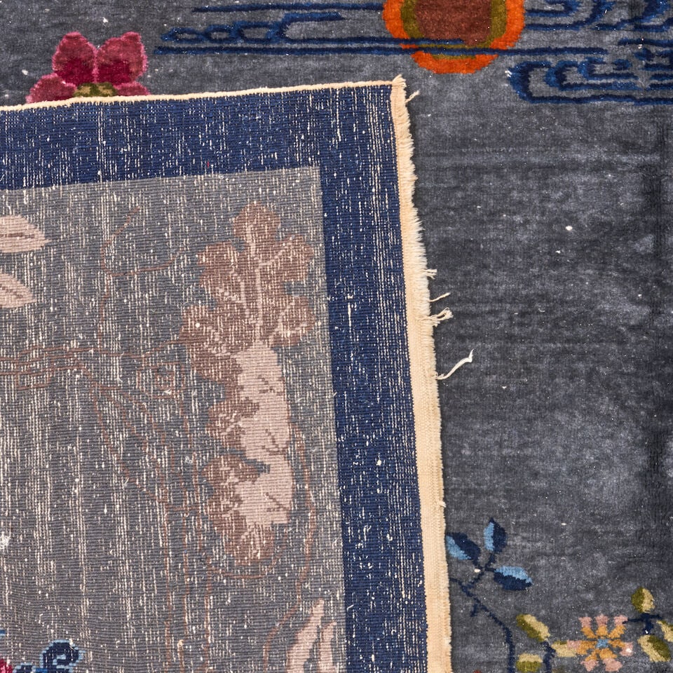 CHINESE ART DECO RUG circa 1930, unmarked, wool on cotton foundation, 11 ft. 9 in. x 8 ft. 11 in. - 2