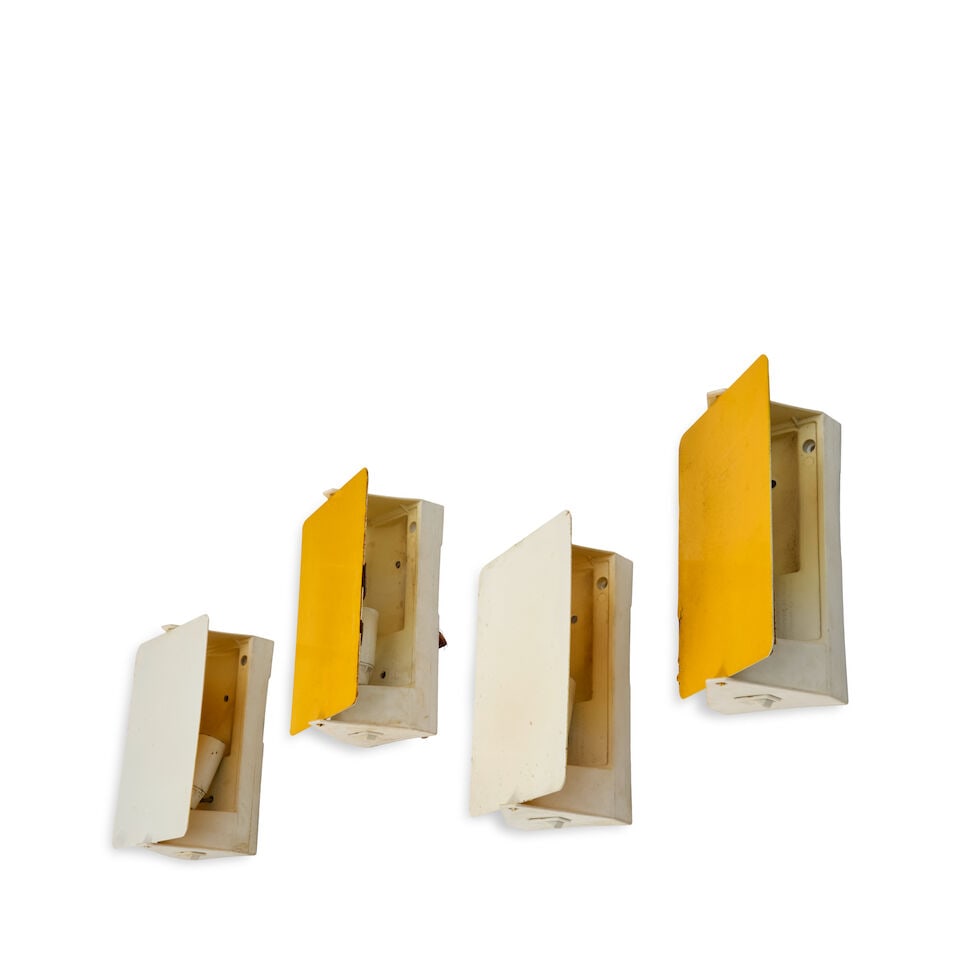FOUR CHARLOTTE PERRIAND (1903-1999) FOR STEPH SIMON 'CP-1' WALL LIGHTS Paris, France, circa 1963... - 2