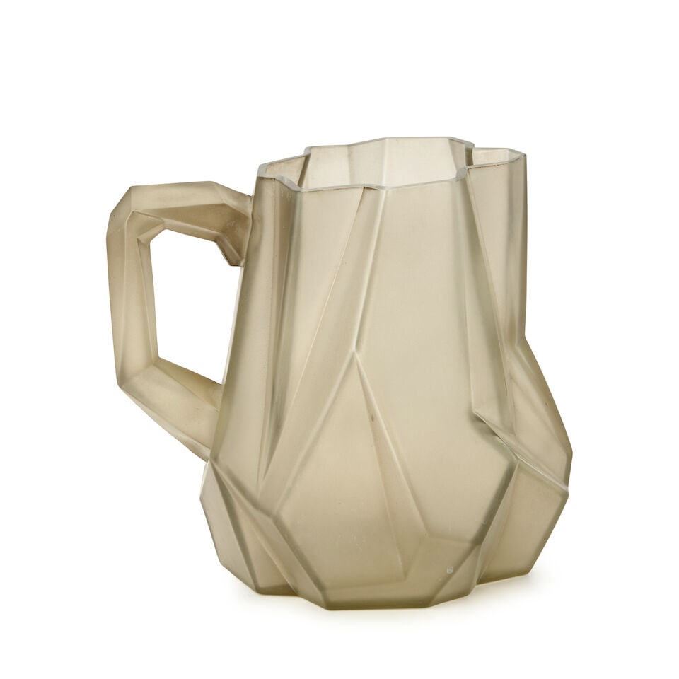 REUBEN HALEY (1872-1933) FOR CONSOLIDATED LAMP AND GLASS CO. 'RUBA ROMBIC' JUG Coraopolis, Penns... - 4