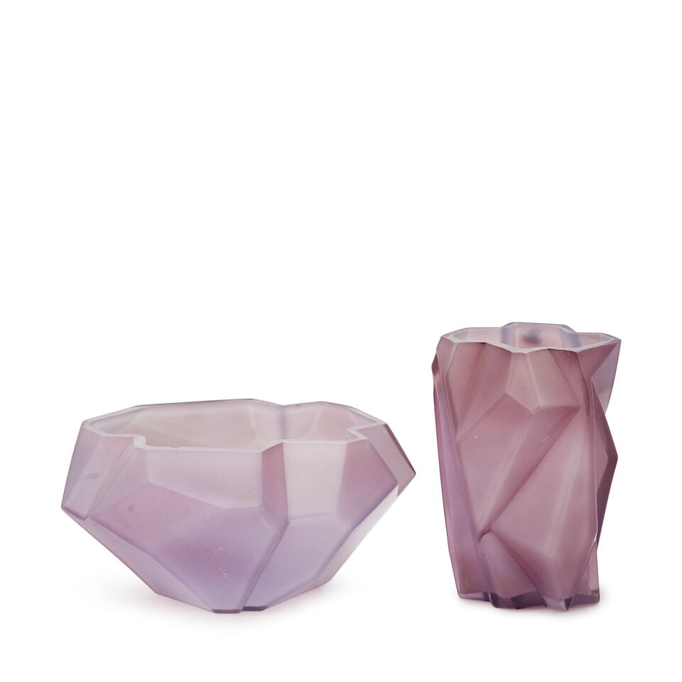 TWO REUBEN HALEY (1872-1933) FOR CONSOLIDATED LAMP AND GLASS 'RUBA ROMBIC' VESSELS Coraopolis, P... (1 of 4)