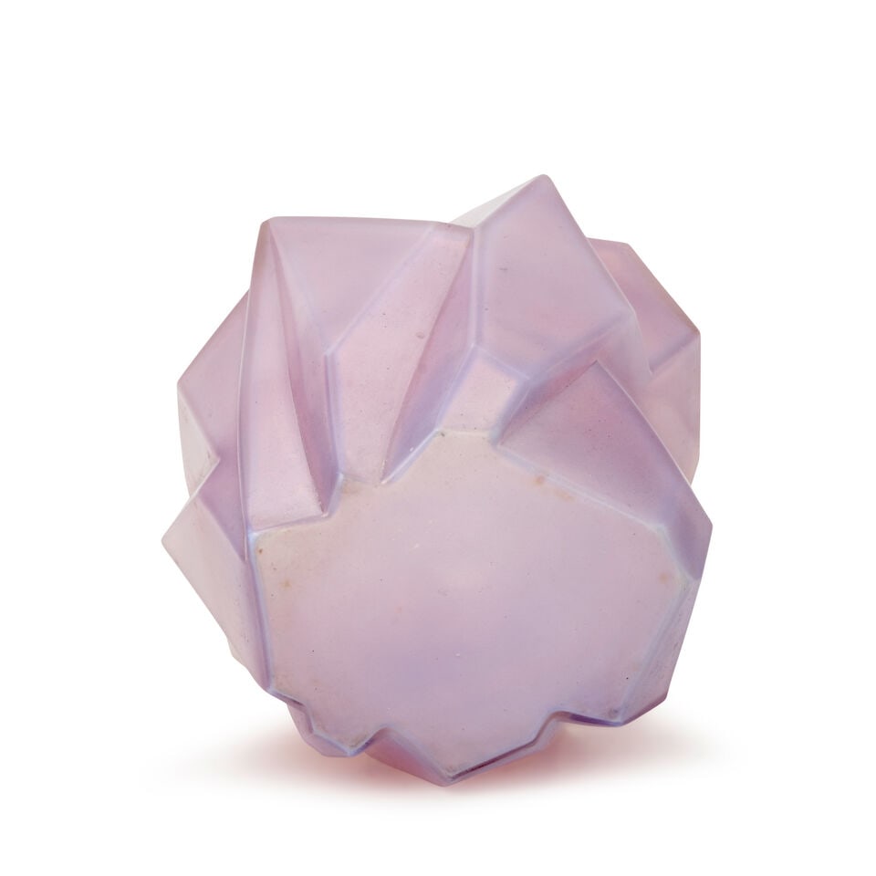 REUBEN HALEY (1872-1933) FOR CONSOLIDATED LAMP AND GLASS CO. 'RUBA ROMBIC' VASE Coraopolis, Penn... - 2