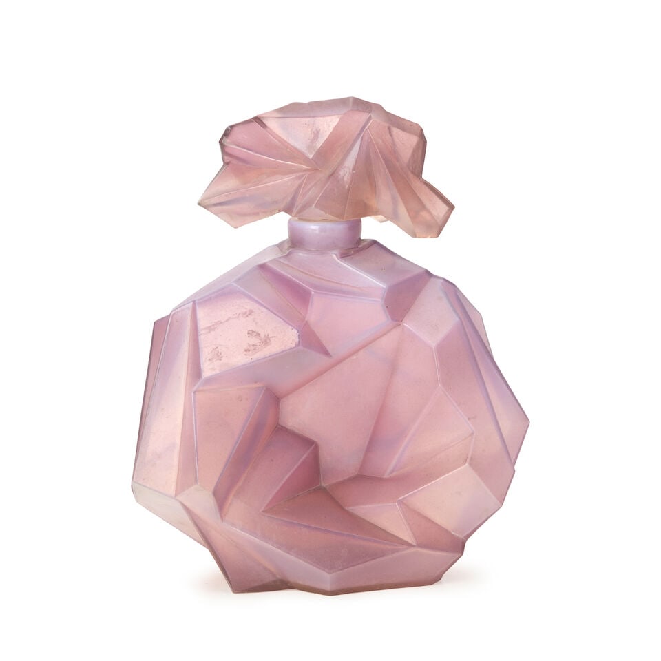 REUBEN HALEY (1872-1933) FOR CONSOLIDATED LAMP AND GLASS CO. 'RUBA ROMBIC' DECANTER Coraopolis, ... - 3