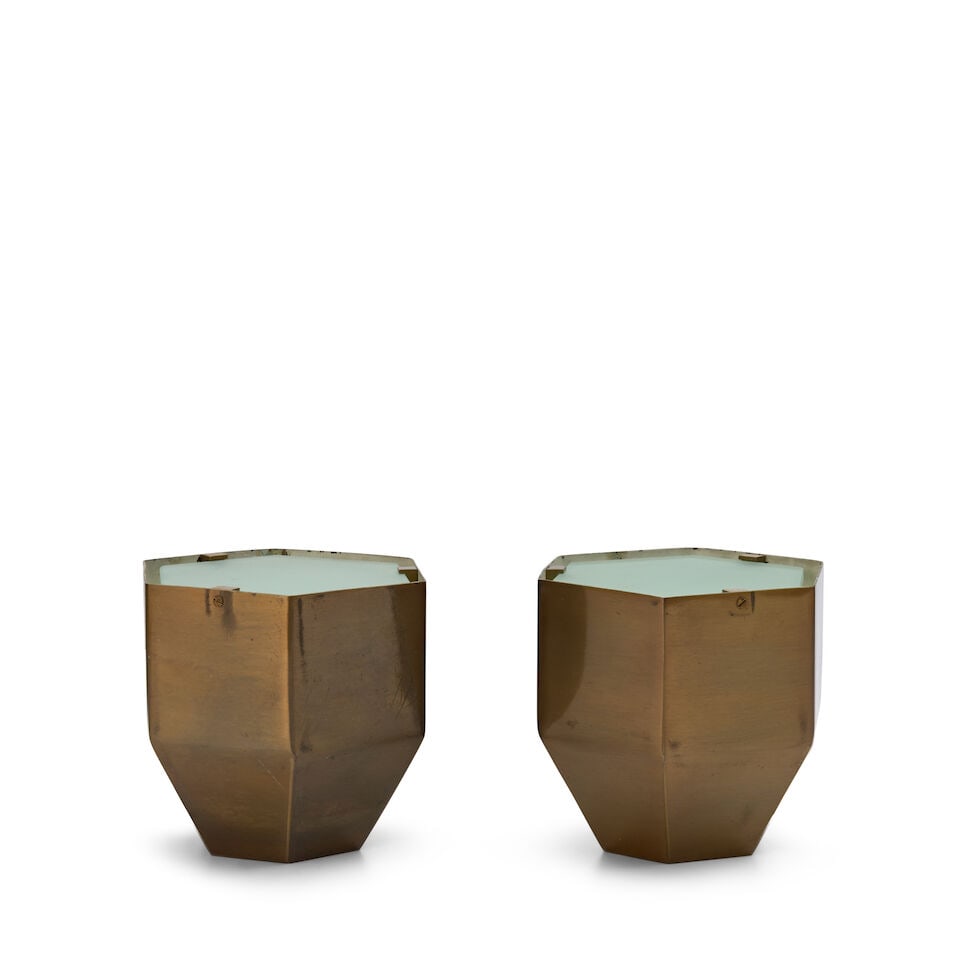 PAIR OF MAX INGRAND (1908-1969) FOR FONTANA ARTE MODEL 2202 TABLE LAMPS Italy, circa 1960, ename... - 4