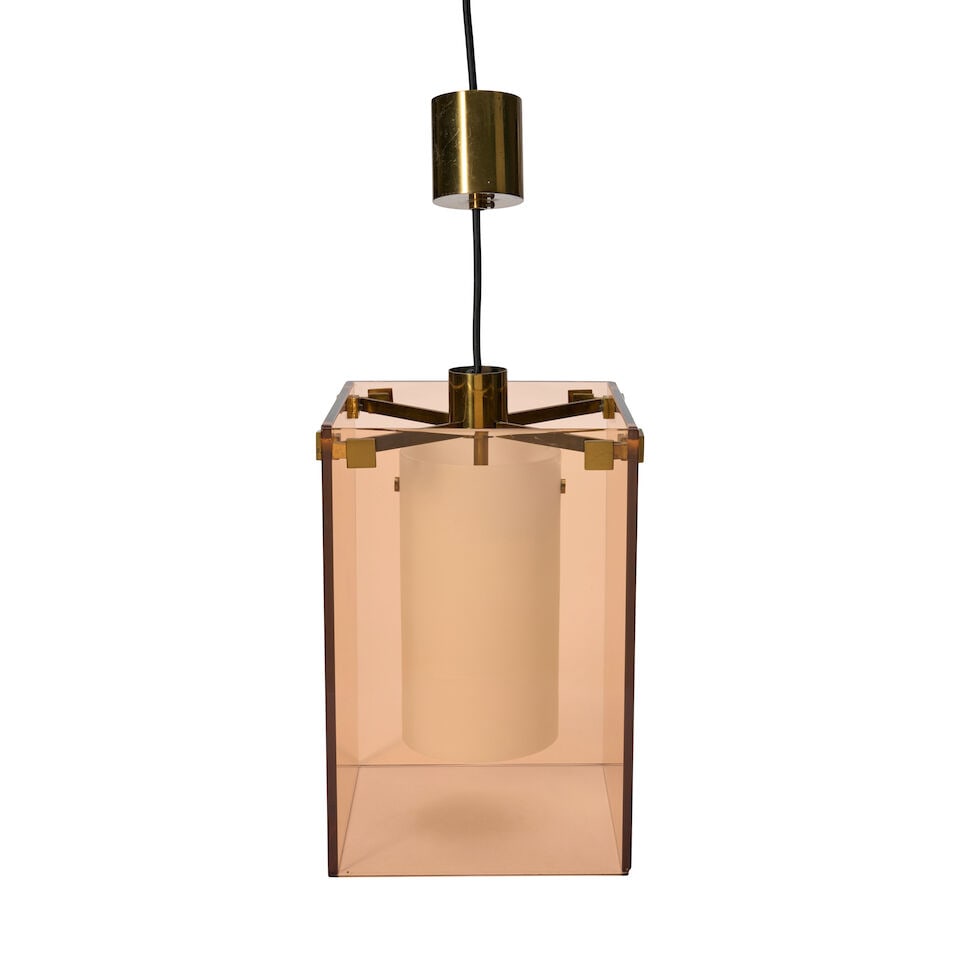 MAX INGRAND (1908-1969) FOR FONTANA ARTE MODEL 2211 PENDANT LAMP Italy, circa 1963, lacquered br... (1 of 2)