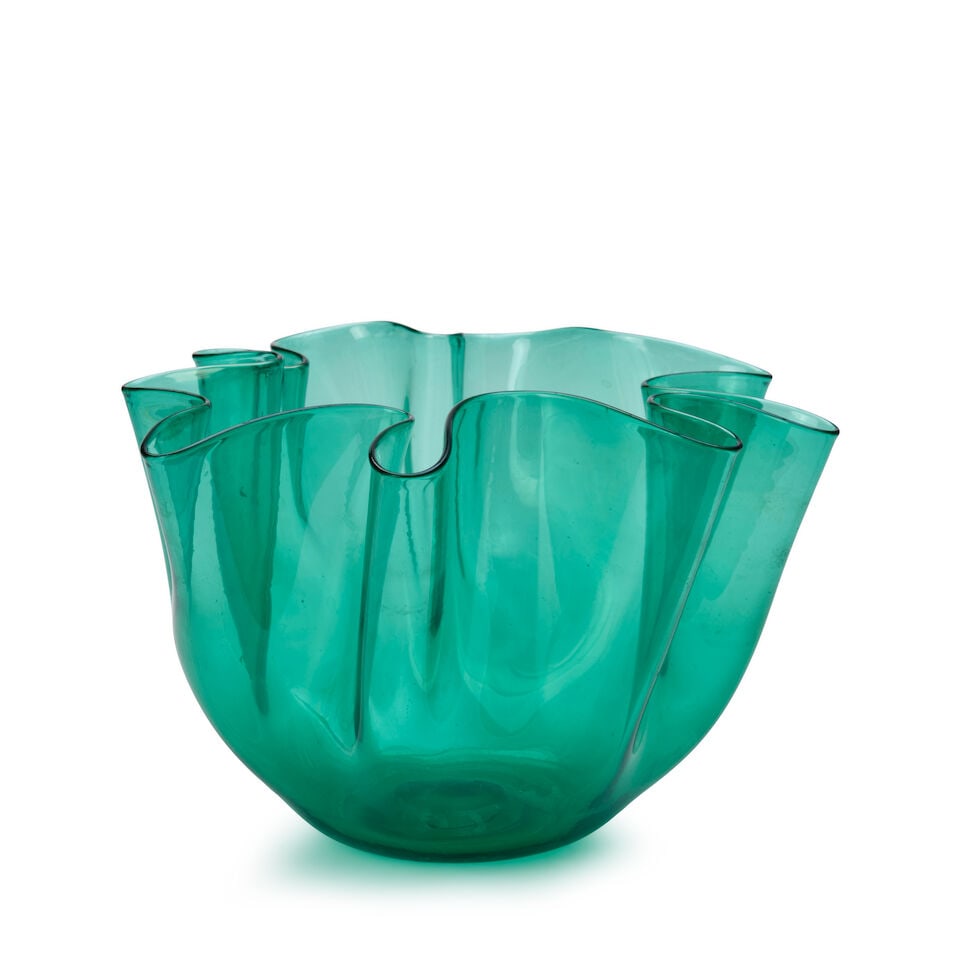 FULVIO BIANCONI (1915-1996) FOR VENINI 'FAZZOLETTO' VASE Italy, circa 1950, three-line acid stam... (1 of 4)