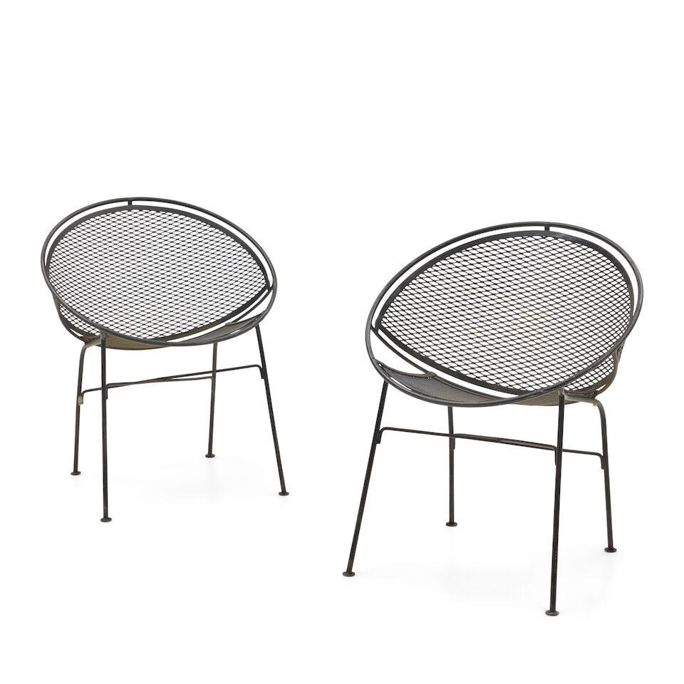 FOUR MAURIZIO TEMPESTINI (1908-1960) FOR SALTERINI 'RADAR' CHAIRS AND A TABLE United States, cir... - 2