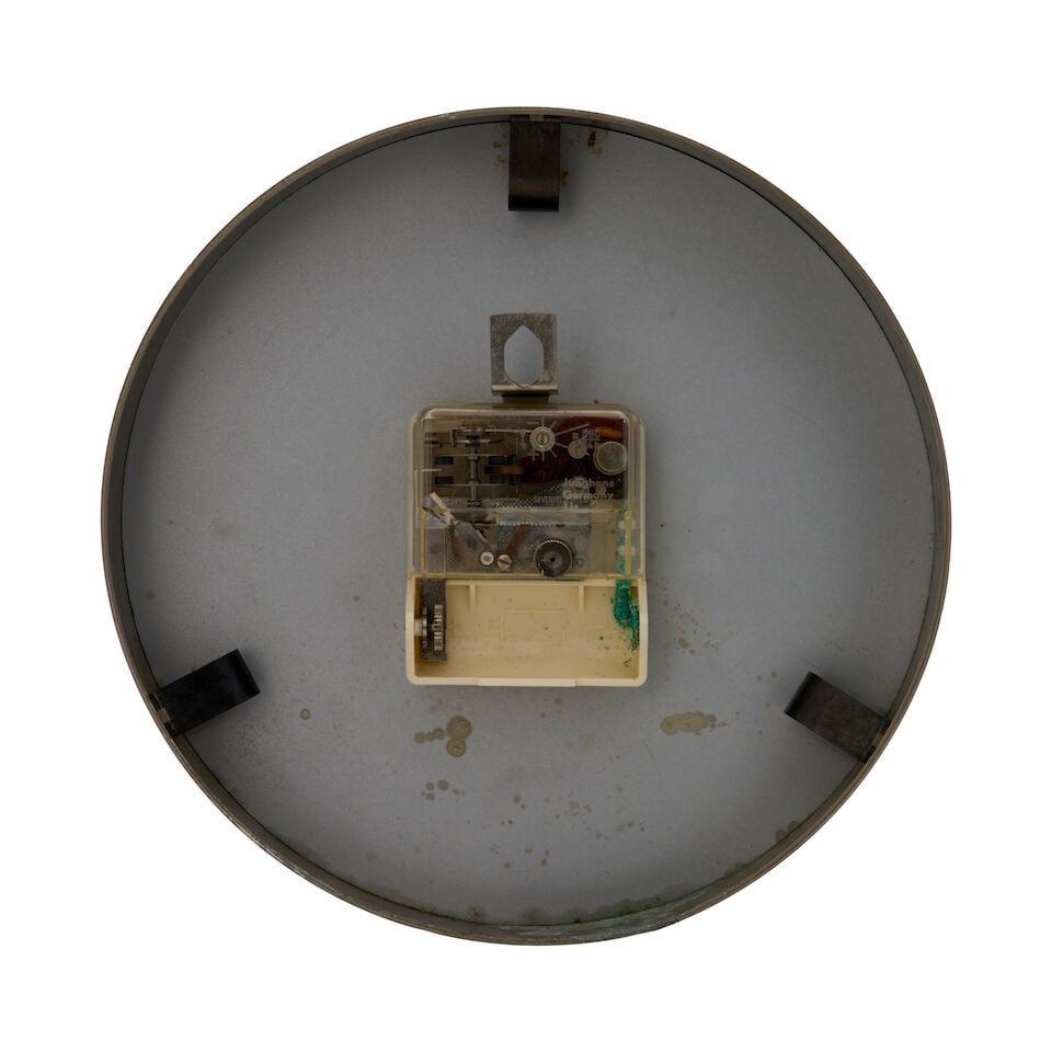 MAX BILL (1908-1994) FOR JUNGHANS 'ATO-MAT' WALL CLOCK Germany, circa 1964, chromium-plated meta... - 2