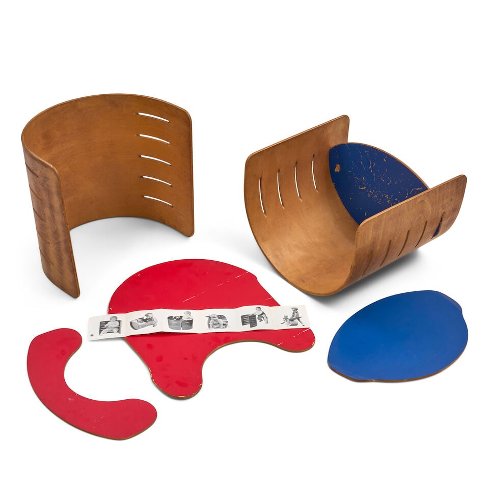 TWO KRISTIAN VEDEL (1923-2003) FOR TORBEN ORSKOV & CO CHILD'S CHAIRS Denmark, designed 1957, mol... - 2