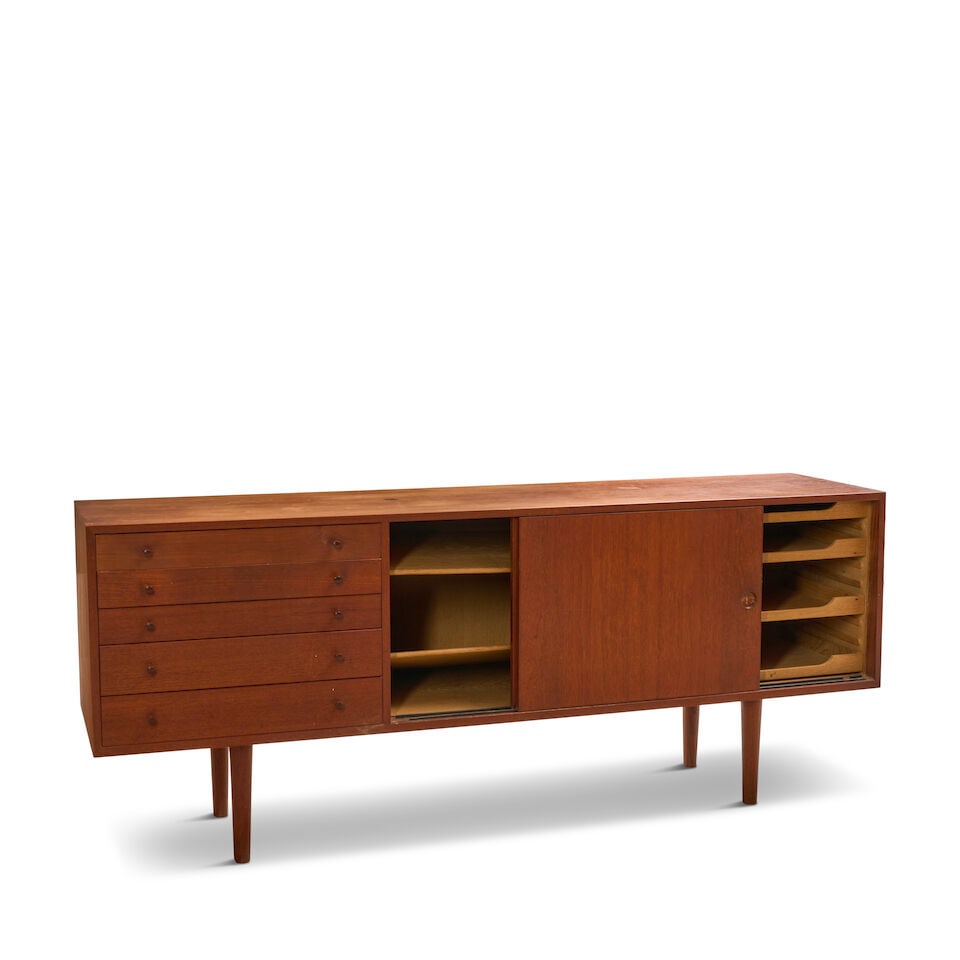 HANS J. WEGNER (1914-2007) FOR JOHANNES HANSEN MODEL JH577 CREDENZA Denmark, circa 1962, teak ve... - 3
