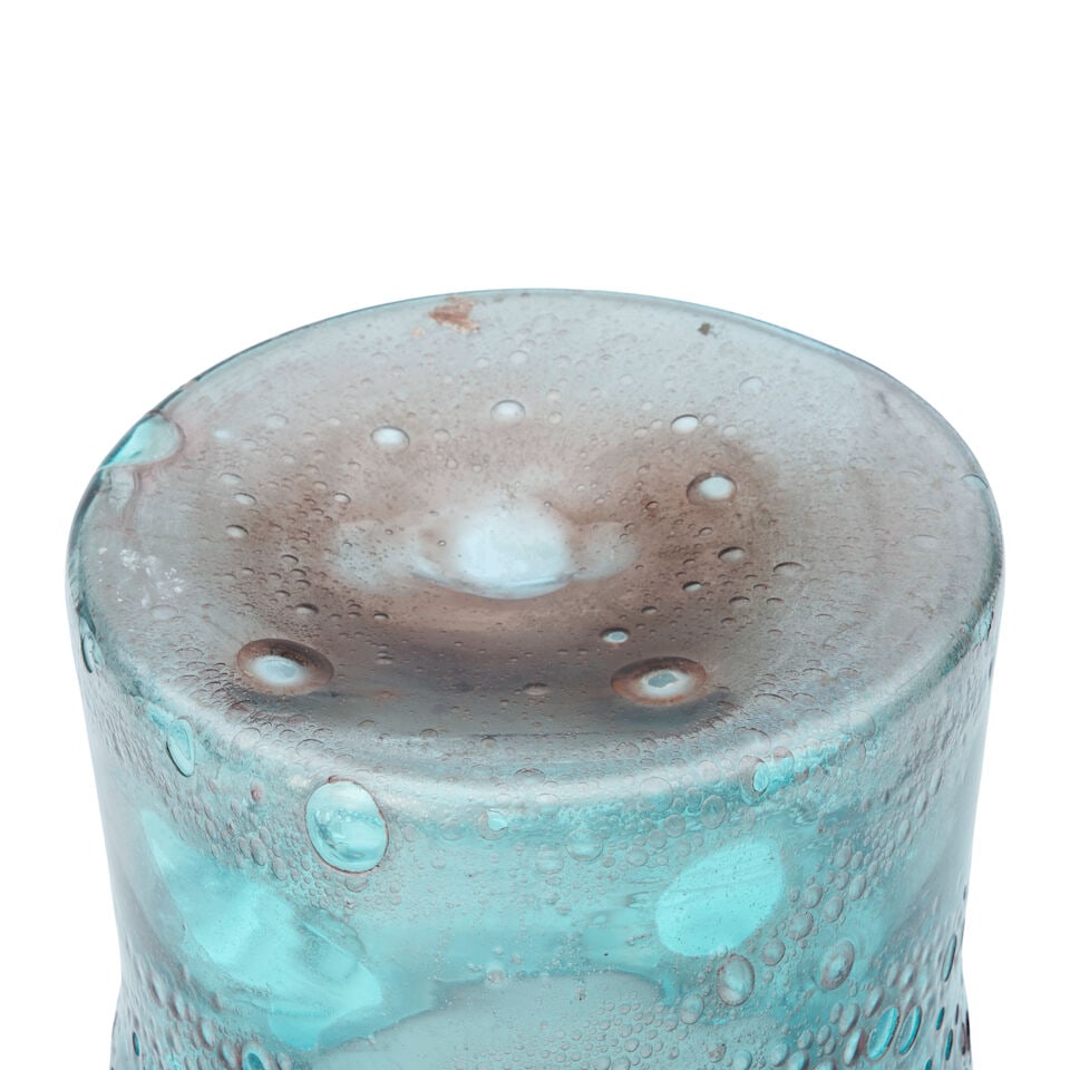 KAJ FRANCK (1911-1989) FOR NUUTAJÄRVI NOTSJÖ VASE circa 1970, blown glass, later, spur... - 2
