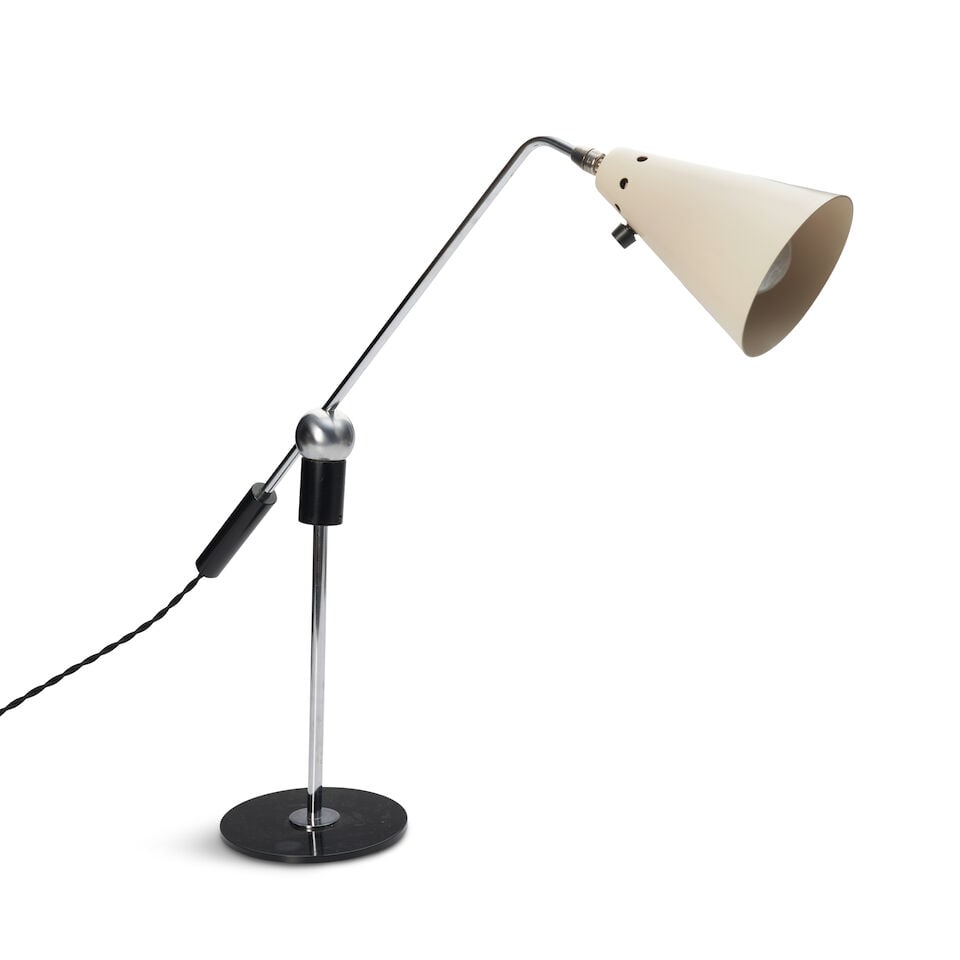 GILBERT WATROUS (1918-1991) FOR HEIFETZ MANUFACTURING TABLE LAMP United States, circa 1950, enam... - 3