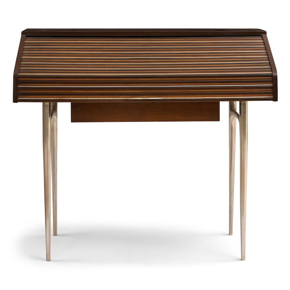 DONALD DESKEY (1894-1989) FOR CHARAK MODERN ROLL-TOP DESK Boston, Massachusetts, circa 1965, wal... - 5