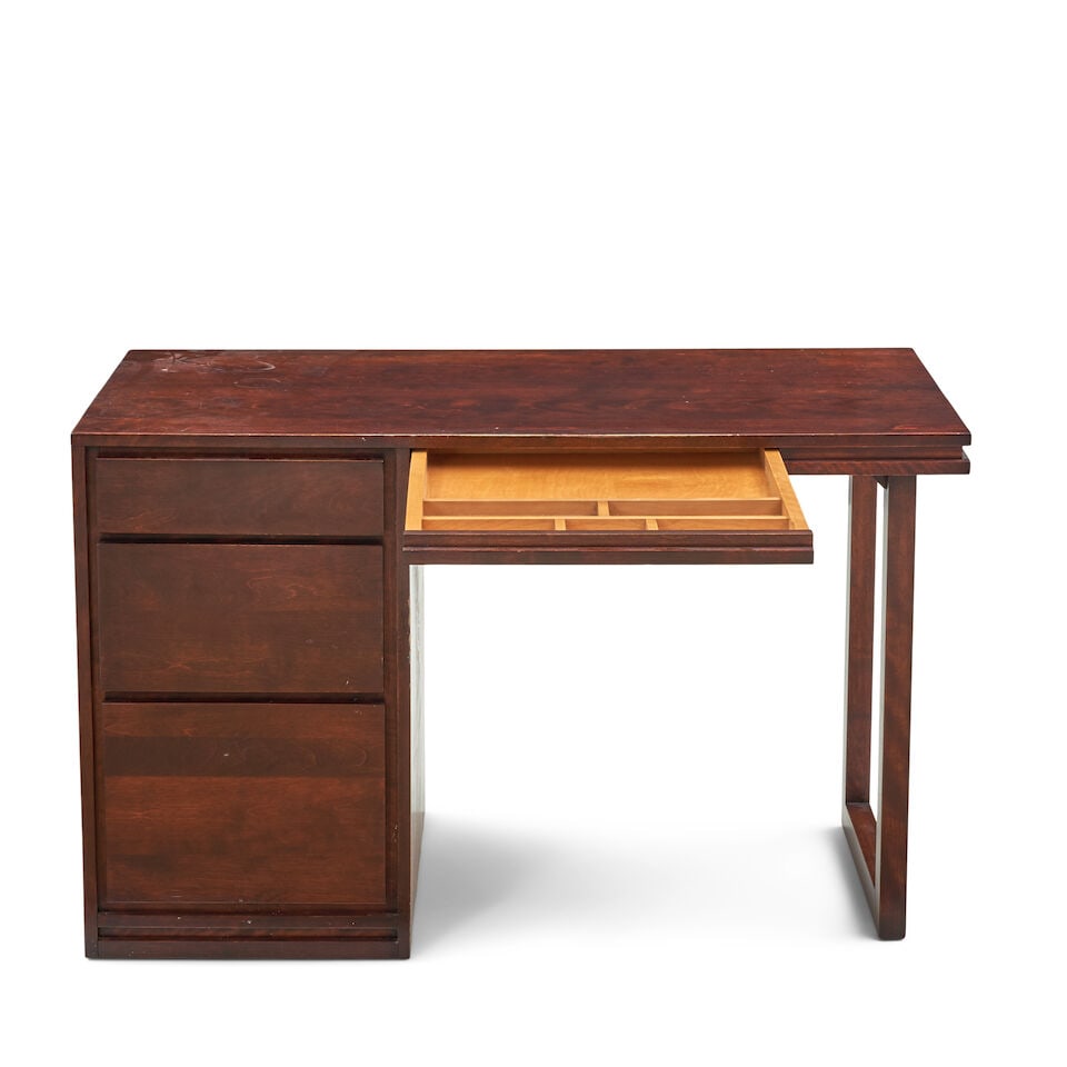 RUSSEL WRIGHT (1904-1976) FOR CONANT BALL MID-CENTURY MODERN DESK Gardner, Massachusetts, circa ... - 3