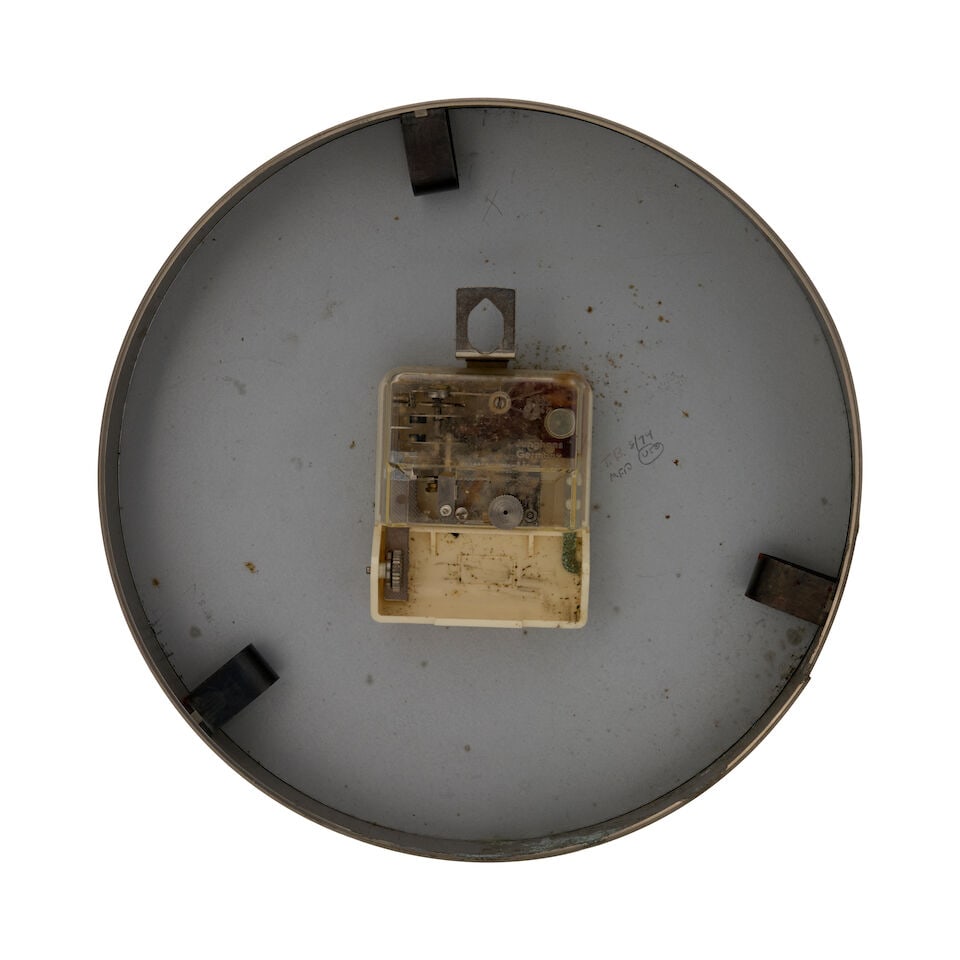 MAX BILL (1908-1994) FOR JUNGHANS 'ATO-MAT' WALL CLOCK Germany, circa 1964, chromium-plated meta... - 2