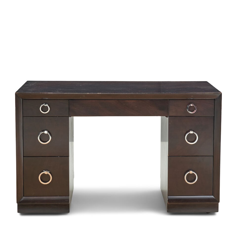 T.H. ROBSJOHN-GIBBINGS (1905-1976) FOR WIDDICOMB MID-CENTURY MODERN DESK Grand Rapids, Michigan,... (1 of 2)