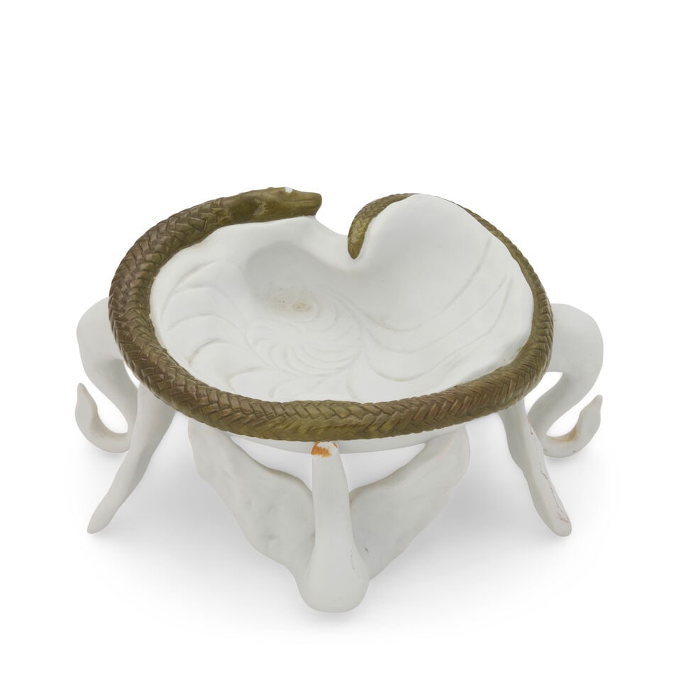 SALVADOR DALI (1904-1989) FOR AIR INDIA SWAN/ELEPHANT ASHTRAY Limoges, France, designed 1967, pa... - 4