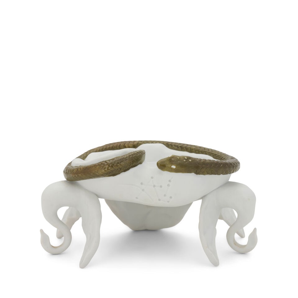SALVADOR DALI (1904-1989) FOR AIR INDIA SWAN/ELEPHANT ASHTRAY Limoges, France, designed 1967, pa... - 5
