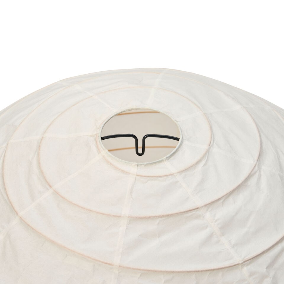 ISAMU NOGUCHI (1904-1988) AKARI PENDANT SHADE Japan, circa 1970, mulberry paper, bamboo, steel w... - 2