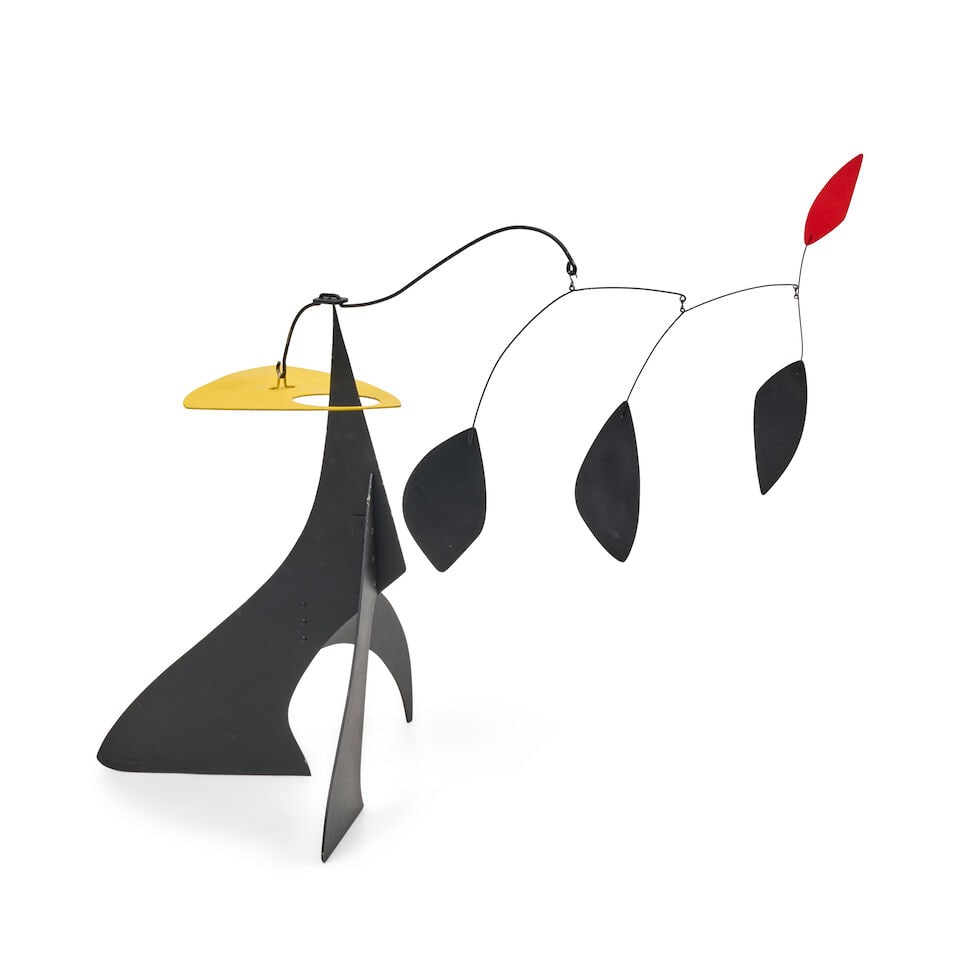 MANUEL MARIN (1942-2007) 'UNTITLED' enameled steel, signed 'M. MARIN,' in four pieces, total ht.... - 4