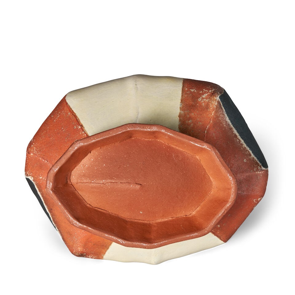 MARK PHARIS (BORN 1947) COVERED VESSEL Minnesota, late 20th century, glazed earthenware, unmarke... - 2