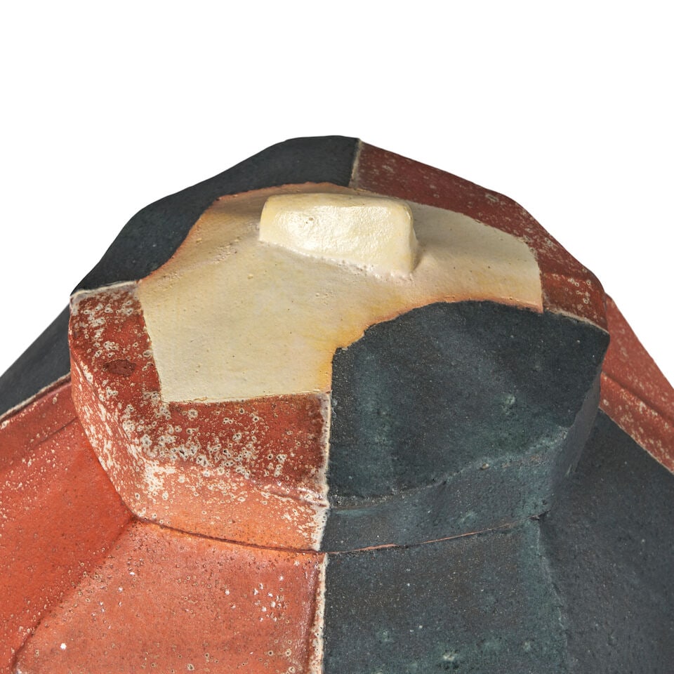 MARK PHARIS (BORN 1947) COVERED VESSEL Minnesota, late 20th century, glazed earthenware, unmarke... - 3
