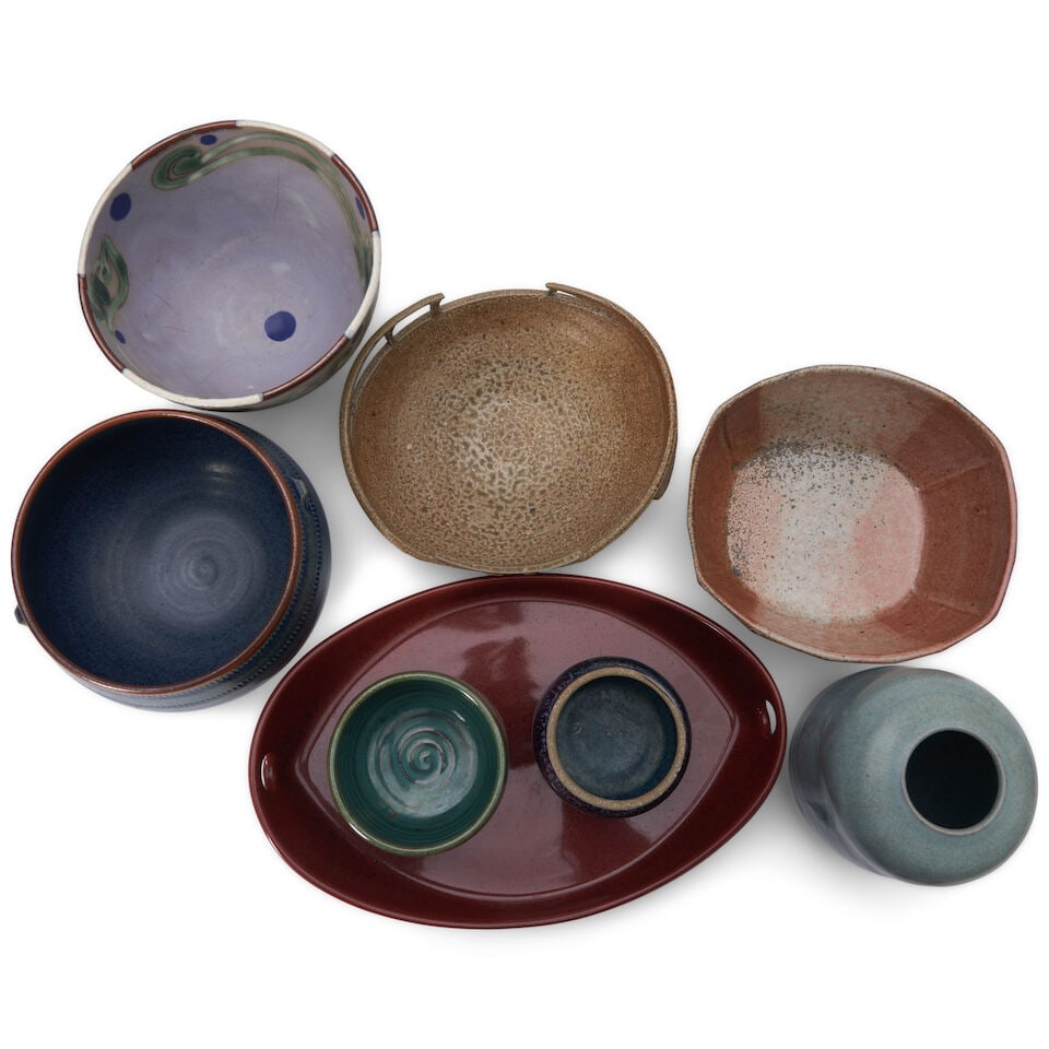EIGHT STUDIO POTTERY VESSELS United States, late 20th/early 21st century, all glazed ceramic, bo... - 3