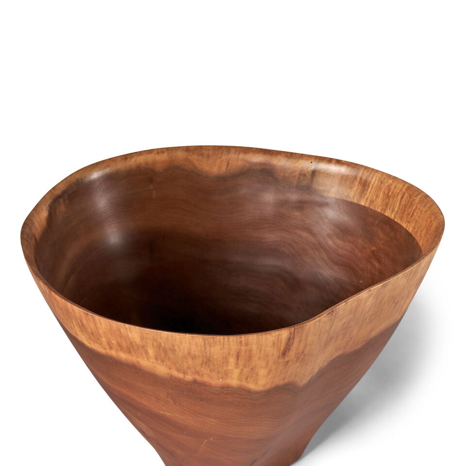 PETER PETROCHKO (BORN 1948) TURNED WOOD VESSEL Connecticut, 1988, North American black walnut, a... - 3