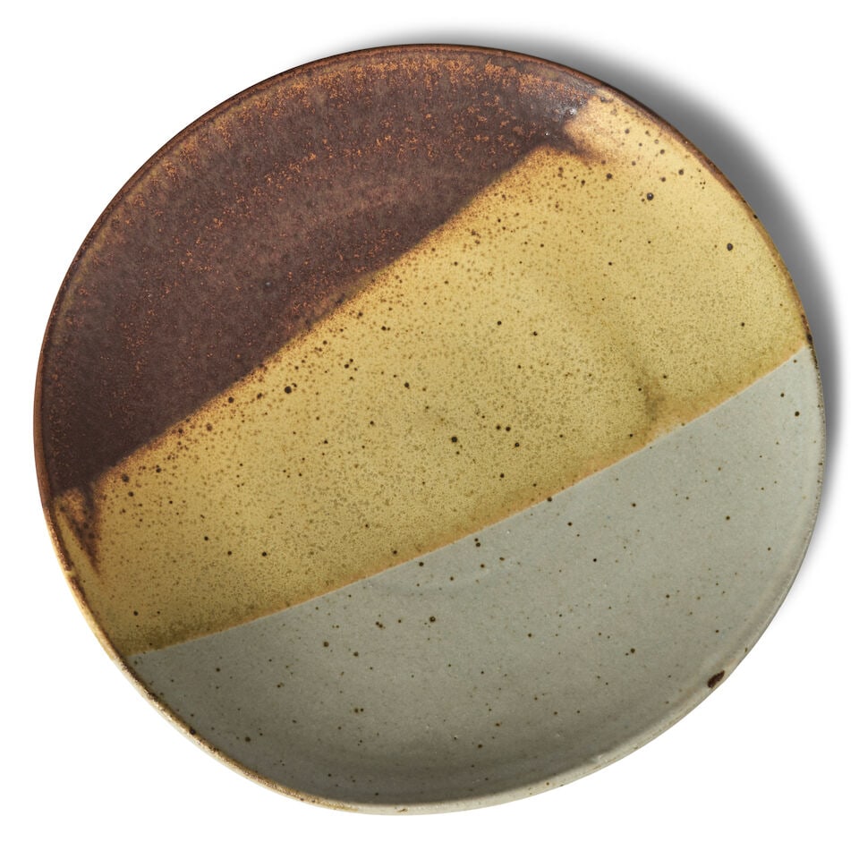 WARREN MACKENZIE (1924-2018) STUDIO POTTERY PLATTER Stillwater, Minnesota, circa 2000, glazed st... (1 of 4)