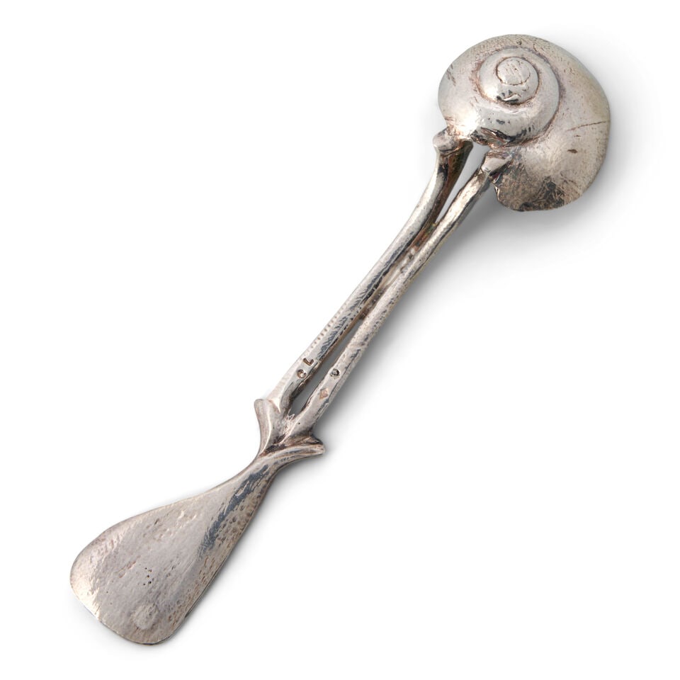CLAUDE LALANNE (1924-2019) ESCARGOT SPOON France, 1991, silver, marked 'CL' with maker's mark an... - 2