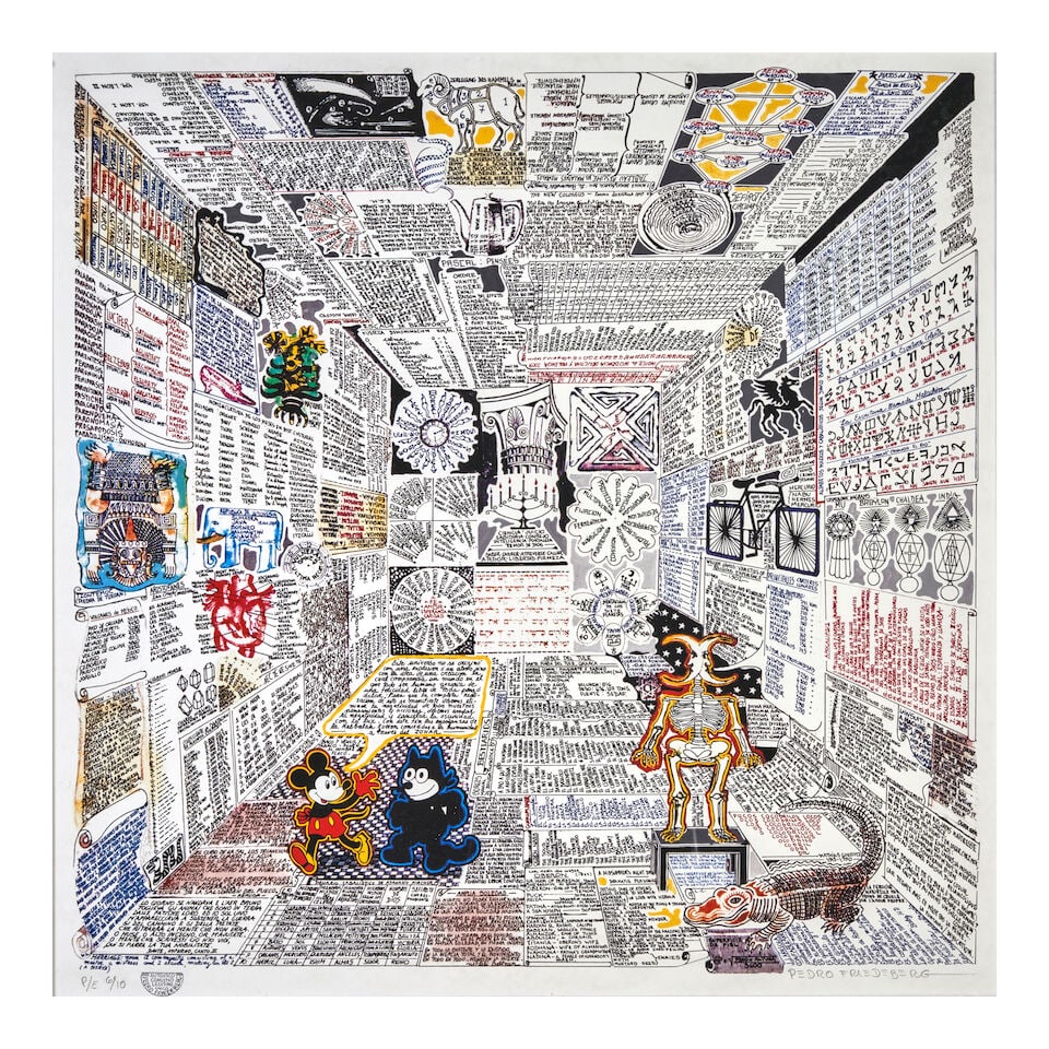 PEDRO FRIEDEBERG (1936-2026) 'CODICE MIGUELITO II' Mexico, 2000, digital serigraph on wove paper... - 4