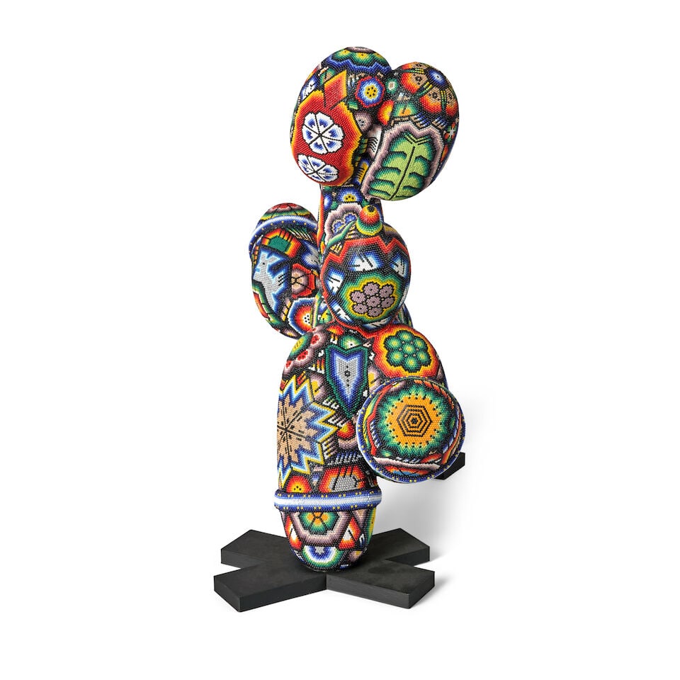 RICK WOLFRYD 'CHROMA' (BORN 1953) 'SEA OF DESIRE' Mexico, 2025, Huichol beads on polymer form fa... - 3