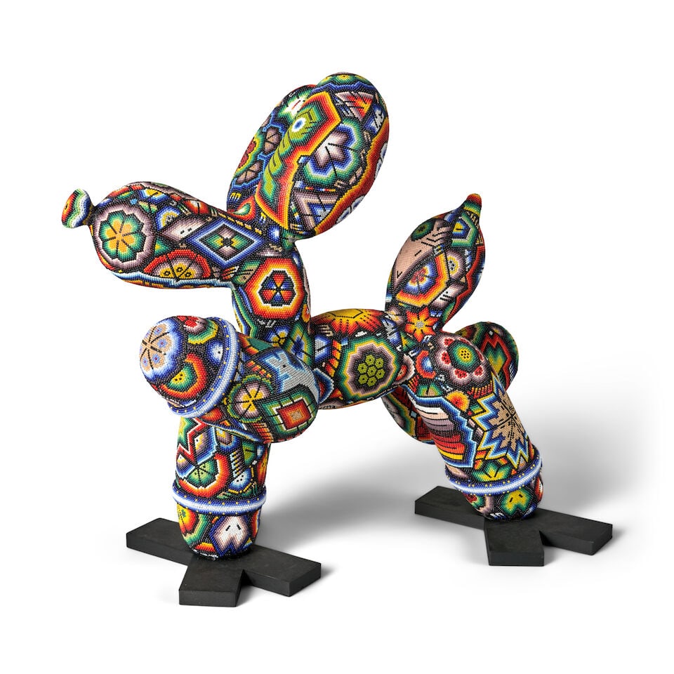 RICK WOLFRYD 'CHROMA' (BORN 1953) 'SEA OF DESIRE' Mexico, 2025, Huichol beads on polymer form fa... - 4