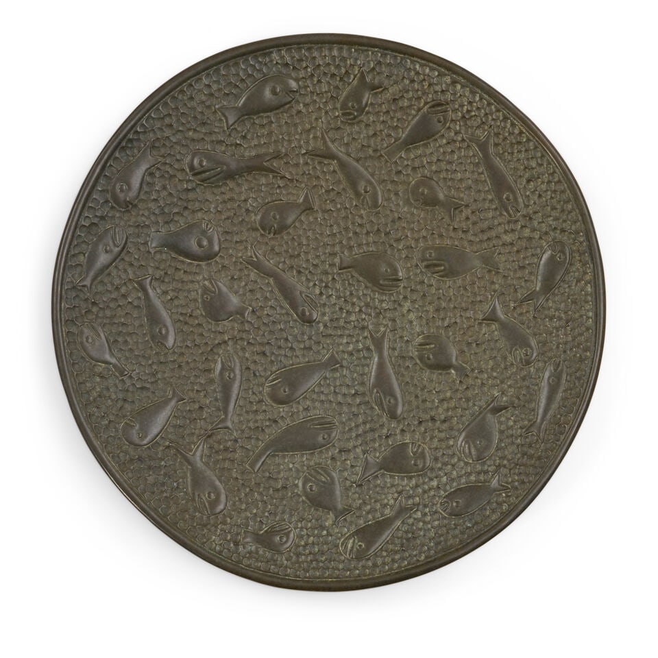 JUDY KENSLEY MCKIE (BORN 1944) 'FISH BOWL' Boston, Massachusetts, dated 2002, cast bronze, signe... (1 of 2)