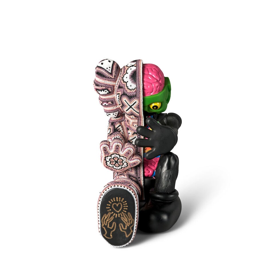 RICK WOLFRYD 'CHROMA' (BORN 1953) 'RESTING IN PLACE' Mexico, 2025, Huichol beads on polymer form... (1 of 4)