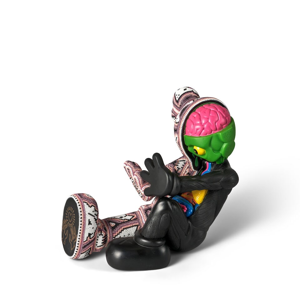 RICK WOLFRYD 'CHROMA' (BORN 1953) 'RESTING IN PLACE' Mexico, 2025, Huichol beads on polymer form... - 4